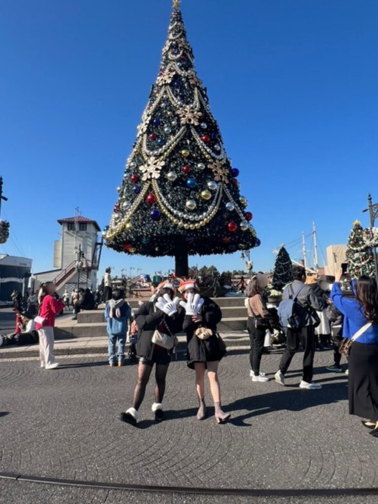 ディズニーシーのクリスマスツリー