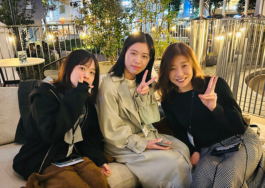 内定者と先輩スタッフ