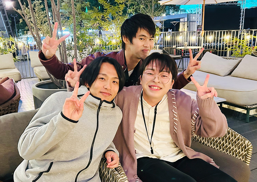 内定者と先輩スタッフ